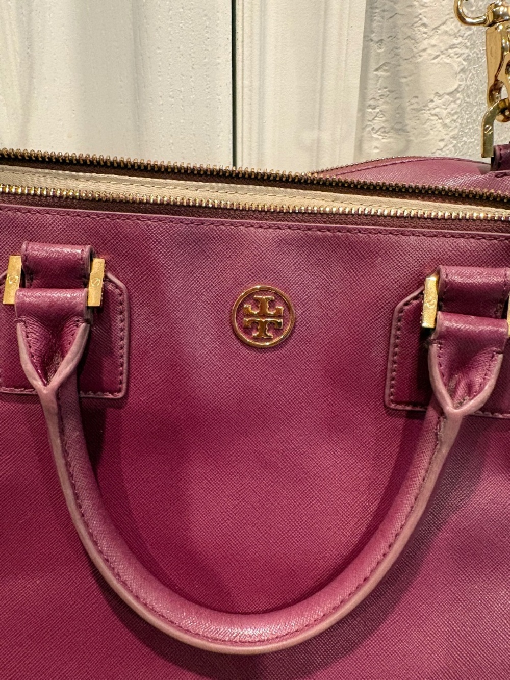 Burgundy Tory Burch